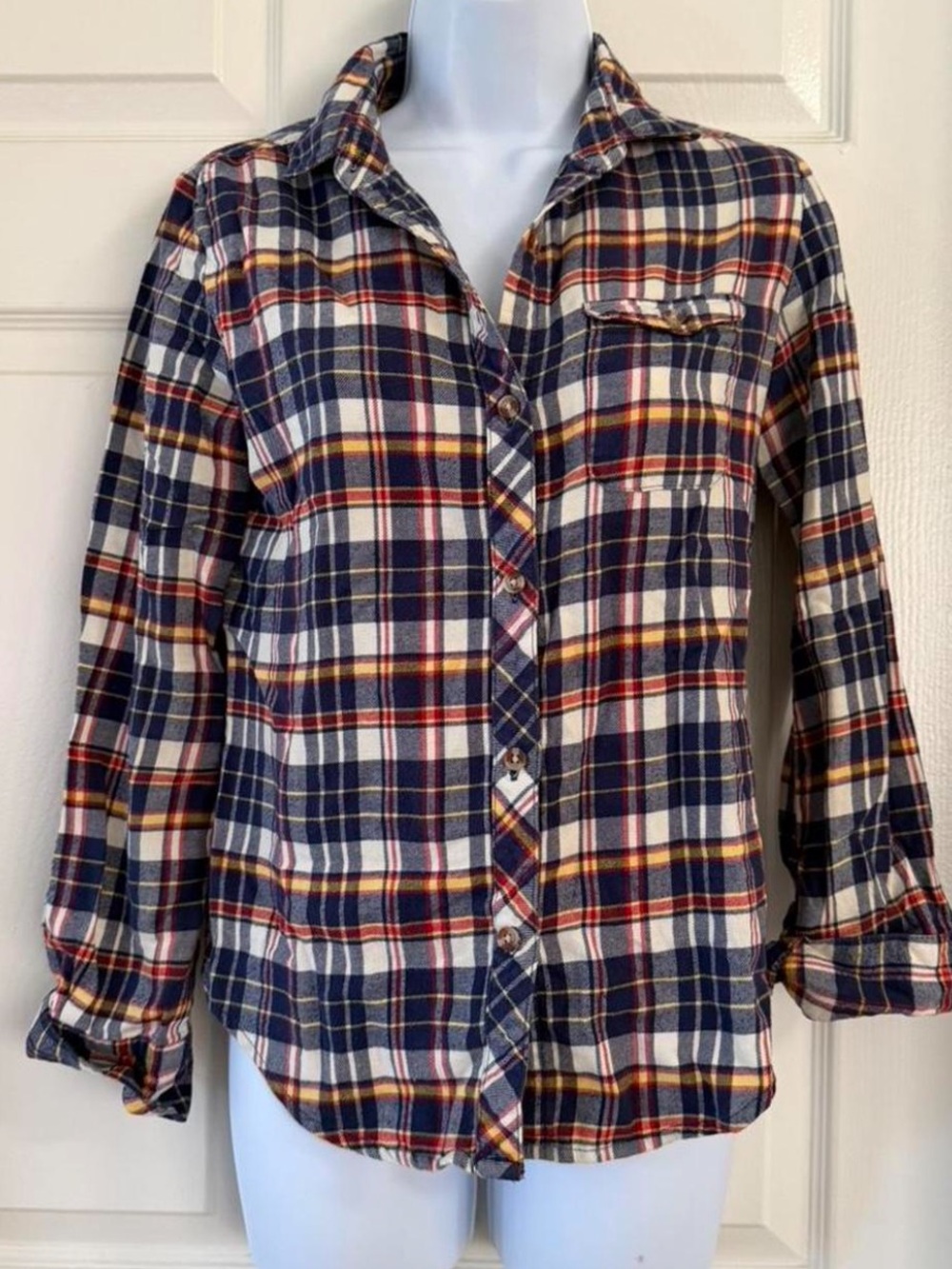 Urban Outfitters BDG plaid button down top size xs